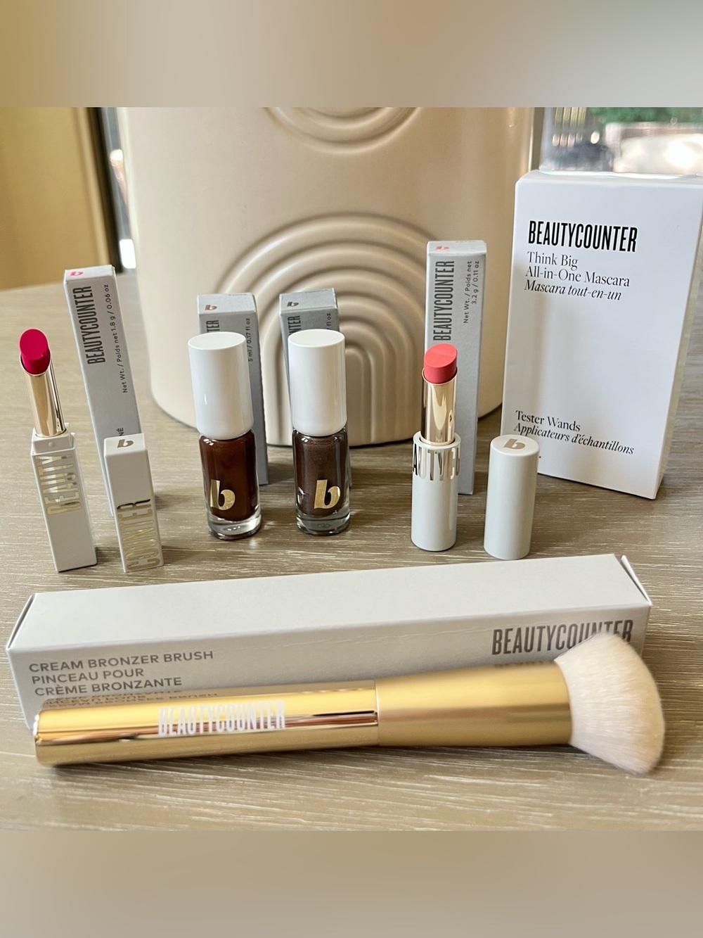 6X BeautyCounter ~ Cream Shadow, Lipstick, Brush, Tester Wands